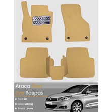 E-BİZ Citroen C4 (2011-2018) Uyumlu Eva Paspas Tam Set–araca Özel,su Geçirmez,hızlı ve Kolay Montaj