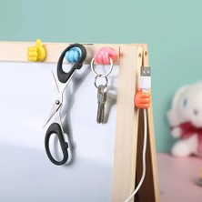 My Best Store 10 Adet Renkli Ok Işareti Kablo Sabitleyici Klipsler Kablo Düzenleyici Tutucu Yapışkanlı Askı