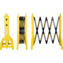 Trafik Plus Akordiyon Bariyer Sarı 255 x 95 Cm, Plastik Bariyer