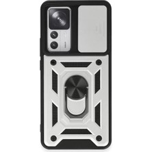 SHC4200 12T Kılıf Pars Lens Yüzüklü Silikon - Gümüş