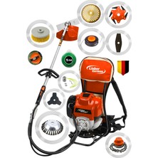 Lieber German BC520  10 Parça Benzinli Sırt Tipi Tırpan Çim Biçme Makinesi
