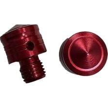 Gogo Premium Universal 10 mm Kırmızı Vida Tapası - Ayna Delik Tıkacı - Ayna Vidası