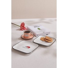 Paşabahçe Hisli Şeyler Mıknatıs Tabak Beyaz - 1 Adet