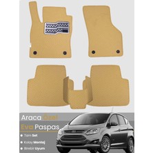 E-BİZ Ford C-Max (2011-2024) Uyumlu Eva Paspas Tam Set–araca Özel,su Geçirmez,hızlı ve Kolay Montaj
