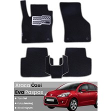 E-BİZ Citroen C3 (2009-2016) Uyumlu Eva Paspas Tam Set–araca Özel,su Geçirmez,hızlı ve Kolay Montaj