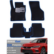 E-BİZ Honda Civic Fe (2022-2025) Uyumlu Eva Paspas Tam Set – Birebir Uyum,araca Özel Tasarım,kolay Montaj