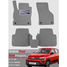 E-BİZ Dacia Spring Elektrikli (2021-2025) Uyumlu Eva Paspas Tam Set–araca Özel,su Geçirmez,kolay Montaj