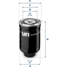 Ufi Zengemtx Yakit Filtresi Toyota Hilux-Mazda B Serisi Pickup Corolla 1.8-2.0 Dzl-Carina Ii-Hiace Ii 2.4 D