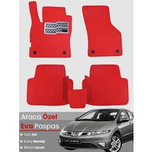 E-BİZ Honda Civic Euro Hatchback (2003-2005) Uyumlu Eva Paspas Tam Set–araca Özel Tasarım