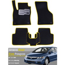 E-BİZ Honda Civic Fd6 SEDAN-(2006-2011) Uyumlu Eva Paspas Tam Set–araca Özel,su Geçirmez