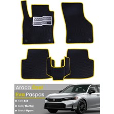 E-BİZ Honda Civic Fe (2022-2025) Uyumlu Eva Paspas Tam Set–araca Özel,su Geçirmez,kolay Montaj