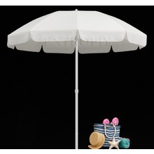 Entropiy 220CM 10 Telli Profesyonel Plaj Şemsiyesi - Rüzgara Dayanıklı Deniz, Bahçe ve Kamp Şemsiyesi (Güneş Yönüne Göre Ayarlanabilir, Su Itici Oxford Kumaş)