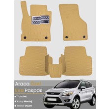 E-BİZ Ford Kuga 1 (2008-2012) Uyumlu Eva Paspas Tam Set–araca Özel,su Geçirmez,kolay Montaj