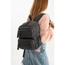 571 Collections Çanta Yumuşak Dokulu Ultra Hafif, Esnek ve Su Geçirmez Polyamid Kumaş Sırt Çantası