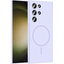 LTG Nova Galaxy S24 Kılıf Jully Magsafe Kapak - Lila