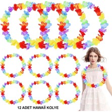 SHC4200 Hawaii Çiçekli Boyun Kolyesi 12 Adet