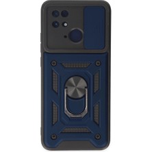 LTG Nova 10C Kılıf Pars Lens Yüzüklü - Lacivert