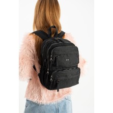 571 Collections Çanta Yumuşak Dokulu Ultra Hafif, Esnek ve Su Geçirmez Polyamid Kumaş Sırt Çantası