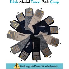 Ang Butik Mısırlı 61052 Erkek Modal Tencel Desenli Soket Çorap