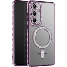 Beei Joko Galaxy A57 5g Joke Simli Magneticsafe Kılıf - Derin Mor