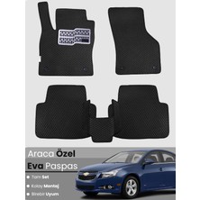 E-BİZ Chevrolet Cruze (2008-2014) Uyumlu Eva Paspas Tam Set–araca Özel,su Geçirmez,kolay Montaj