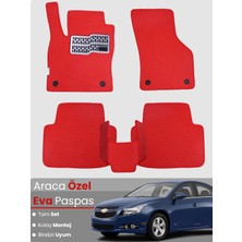E-BİZ Chevrolet Cruze (2008-2014) Uyumlu Eva Paspas Tam Set–araca Özel,su Geçirmez,kolay Montaj