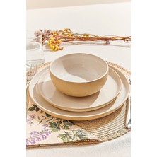 Paşabahçe Eco Seramik Pasta Tabağı Beyaz - 1 Adet