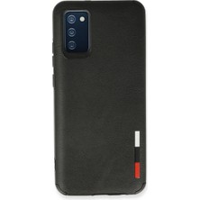 LTG Nova Galaxy A02S Kılıf Loop Deri Silikon - Siyah