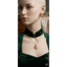 Karma Shop 316L Cerrahi Çelik Pembe Pearl Küpe