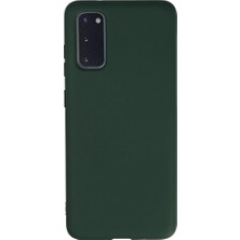 LTG Nova Galaxy S20 Kılıf Nano Içi Kadife - Koyu Yeşil