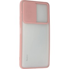 İlk El Grup Ieg™  Xiaomi Redmi Note 10 Pro Kılıf Palm Buzlu Kamera Sürgülü Silikon - Pembe