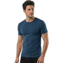 Öts Erkek T-Shirt O Yaka Modal (%47 Modal - %47 Pamuk - %6 Elastan)