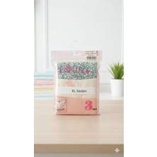 Lolitam 3'lü Pamuklu Kadın Slip Külot Seti Xl