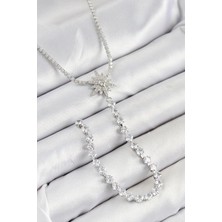 Pirinç Zirkon Taşlı Kutup Yıldızı Model Gold Renk Y Kolye - Lisinya