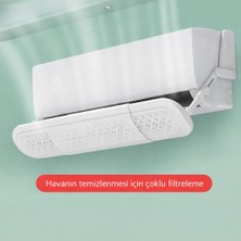 GreaTech Evrensel Ayarlanabilir Delikli Hava Yönlendirici Klima Aparatı Metal Tokalı Split Tipi Sperlik