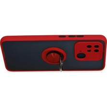 İlk El Grup Ieg™  Xiaomi Redmi 10C Kılıf Montreal Yüzüklü Silikon Kapak - Kırmızı