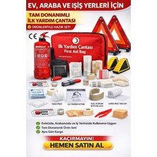 Millenmax Lüx Trafik ve Ilk Yardım Seti - Muayene Uyumlu 2 kg Araç Yangın Tüpü