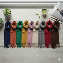 Viskon Karışımlı Şal Lacivert