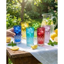 Akden Store Premium 485CC 6'lı Set El Işçiliği Su / Meşrubat Bardağı