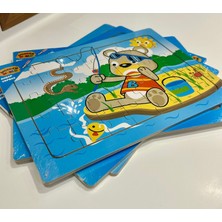 FB Cup 35 Parça Ahşap Puzzle Yapboz - Eğitici Çocuk Oyuncak
