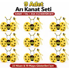 Zero Land Zengemtx 9’lu Arı Kostüm Seti – At Taç Asa