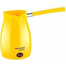 Cm Store Awox Caffeen  Sarı  Elektrikli Cezve  Türk Kahvesi  Makinesi  Plastik   Çift Ağız   0.4lt - 5 Fincan   1000W (5067)