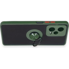 İlk El Grup Ieg™  Xiaomi Redmi Note 12 5g Kılıf Montreal Yüzüklü Silikon Kapak - Yeşil