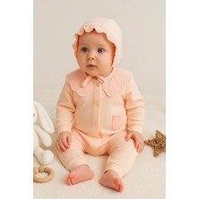 LTG Nova Dantel Yaka Fisto Detaylı Kız Bebek Tulum Pamuk