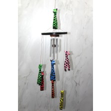 Cm Store Ahşap Zürafalı Rüzgar Çanı