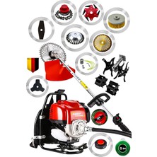 Lieber German 13 In 1  Full Set Benzinli Sırt Tipi Çim Biçme Tırpanı Tırpan Makinesi