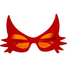 Cm Store Kırmızı Renk Bıyık Tasarımlı Kedi Gözlüğü