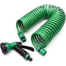 Cm Store 15 Metre Spiral Hortum + 4 Fonksiyonlu Özel Sulama Tabancası (5067)