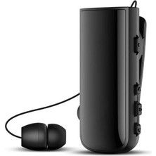 Nettech ANT-BTH30 Makaralı Kulakiçi Bluetooth Kulaklık - Siyah