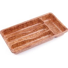 Cm Store Ahşap Renk - 4 Bölmeli Çekmece Içi Kaşıklık 36X20CM (5067)